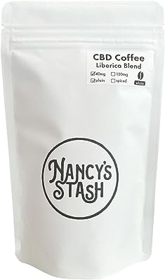 Nancy's STASH CBDコーヒー マイクロ 40mg リベリカブレンド (焙煎豆 80g) 手摘み 有機 THCフリー スイス産 国内製造